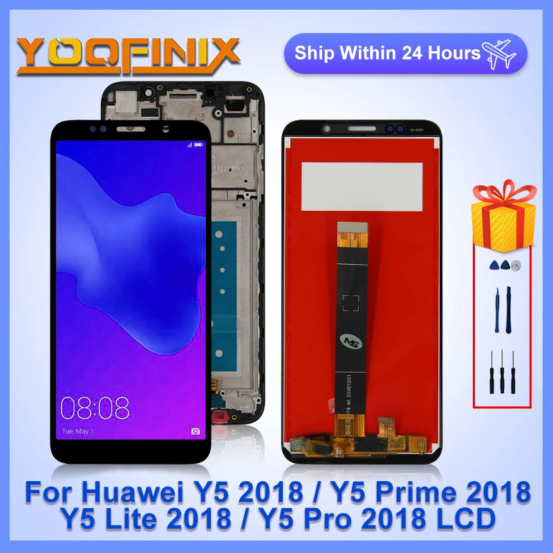 5 45 &quotдля Huawei Y5 Lite 2018 LCD Prime дисплей сенсорный экран сменные детали для Pro Φ|Экраны
