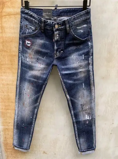 

NEW Men Jeans Ripped for Men Skinny DSQ D2 Jeans Pants Men Jeans Zipper Outwear Man Pants 1 order