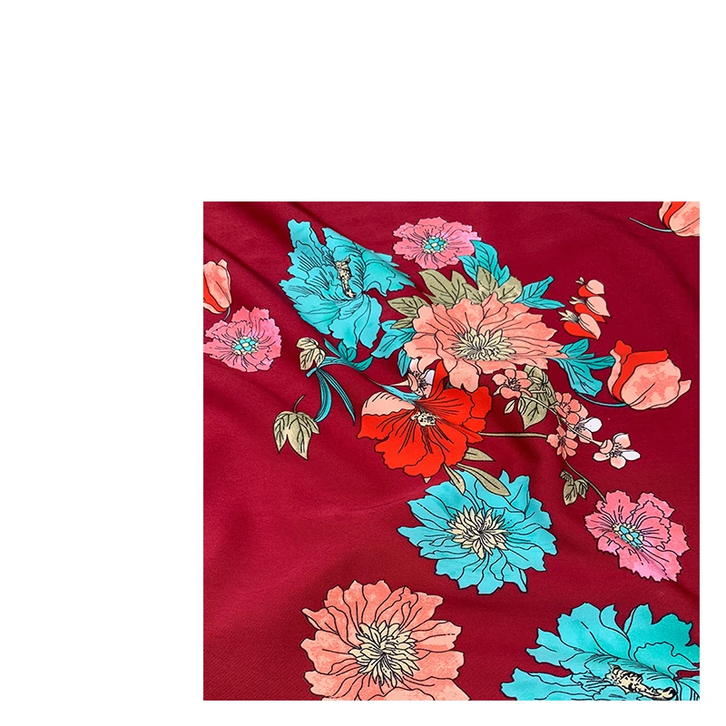 Floral chiffon fabric polyester fiber material impermeable drape dress cheongsam suit fashion fabric by the meter SFE25-1
Floral chiffon fabric polyester fiber material impermeable drape dress cheongsam suit fashion fabric by the meter SFE25-1