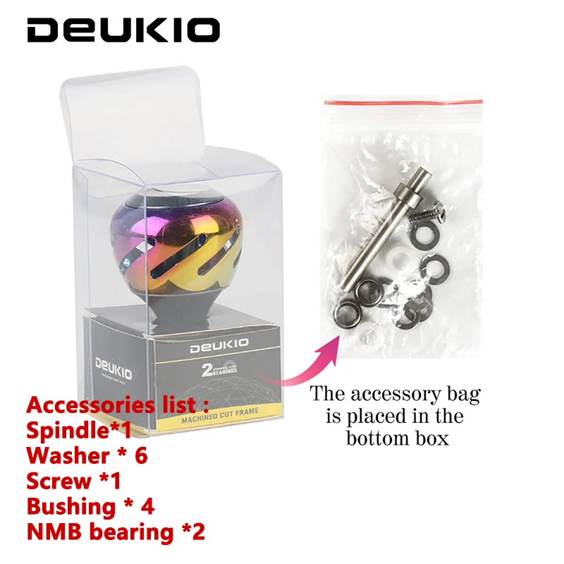 Рыболовная катушка DEUKIO 30/35/38 мм ручка для спиннинга Shimano Daiwa полностью