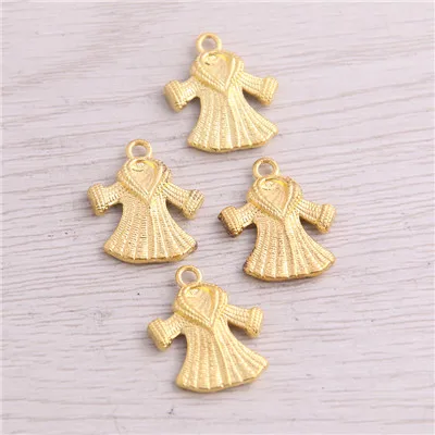 Antique Gold Сладкий колокол 30 шт. 4 стиля продукт два цвета дамское пальто Дамское Платье подвески ювелирные изделия из металла маркировка - Окраска металла: Antique Gold