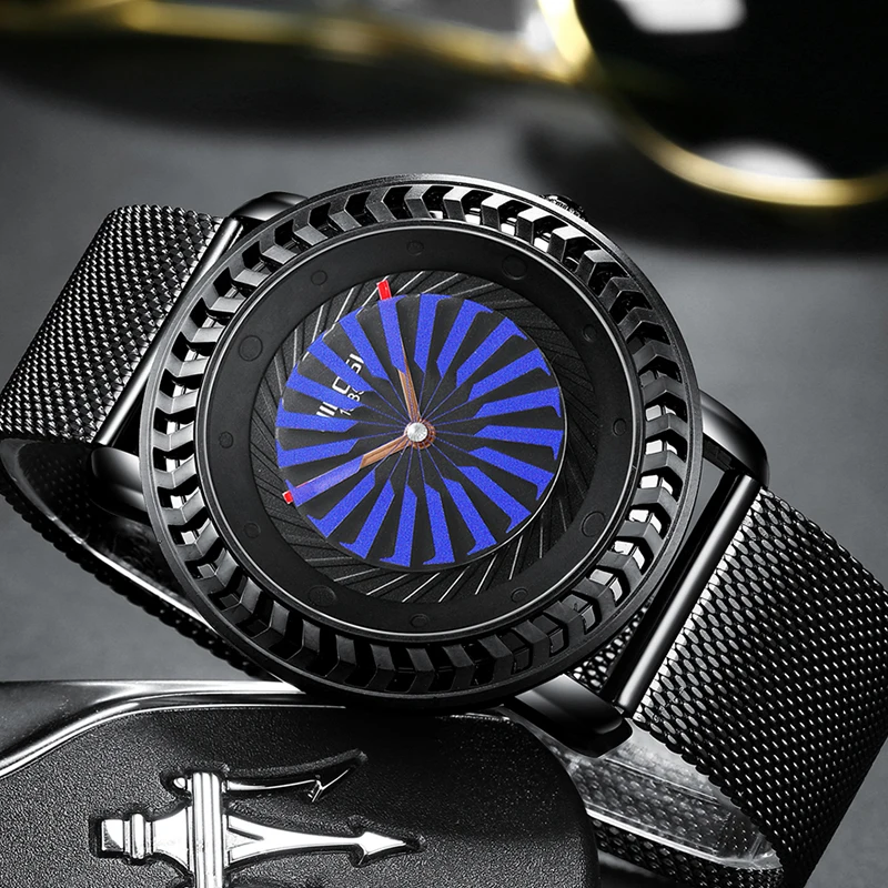 

Мужские модные часы NIBOSI с сетчатым ремешком, креативные кварцевые часы, роскошные мужские наручные часы, повседневные спортивные часы, мужс...