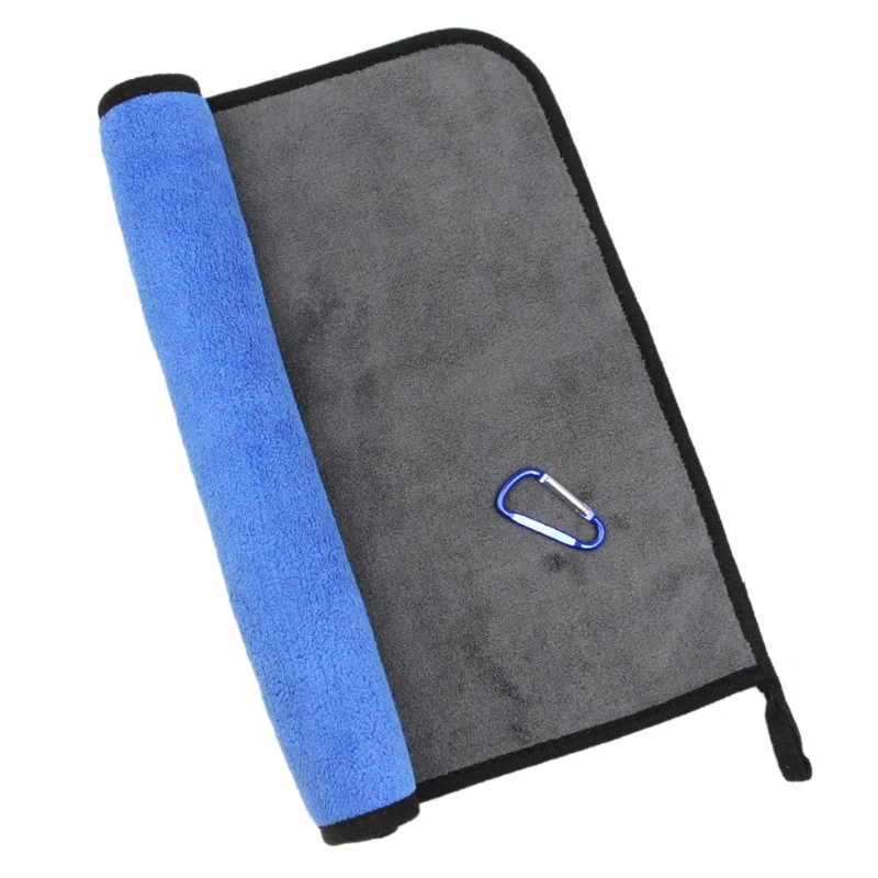 

Fishing Towel with Clip Thickening Non-stick Absorbent Fishing Wipe Hands Towel