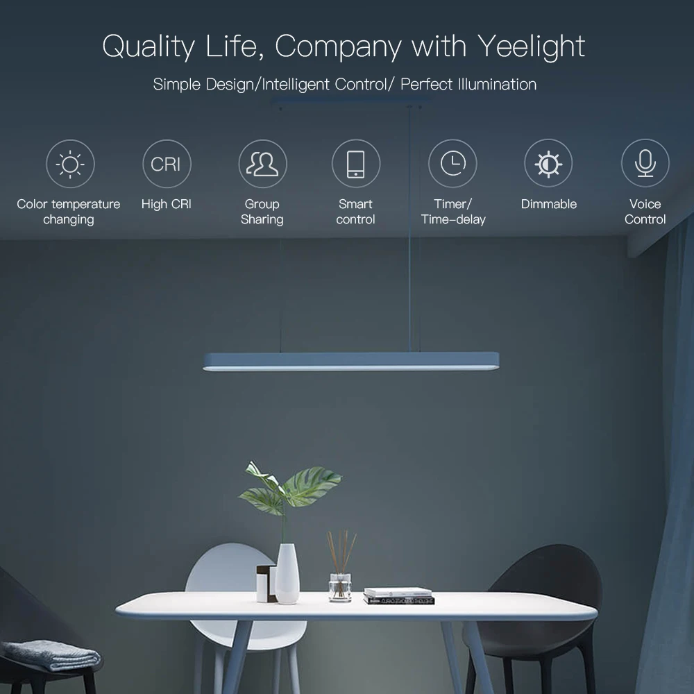 2021 YEELIGHT с украшением в виде кристаллов метеорита Smart LED ужин подвесные