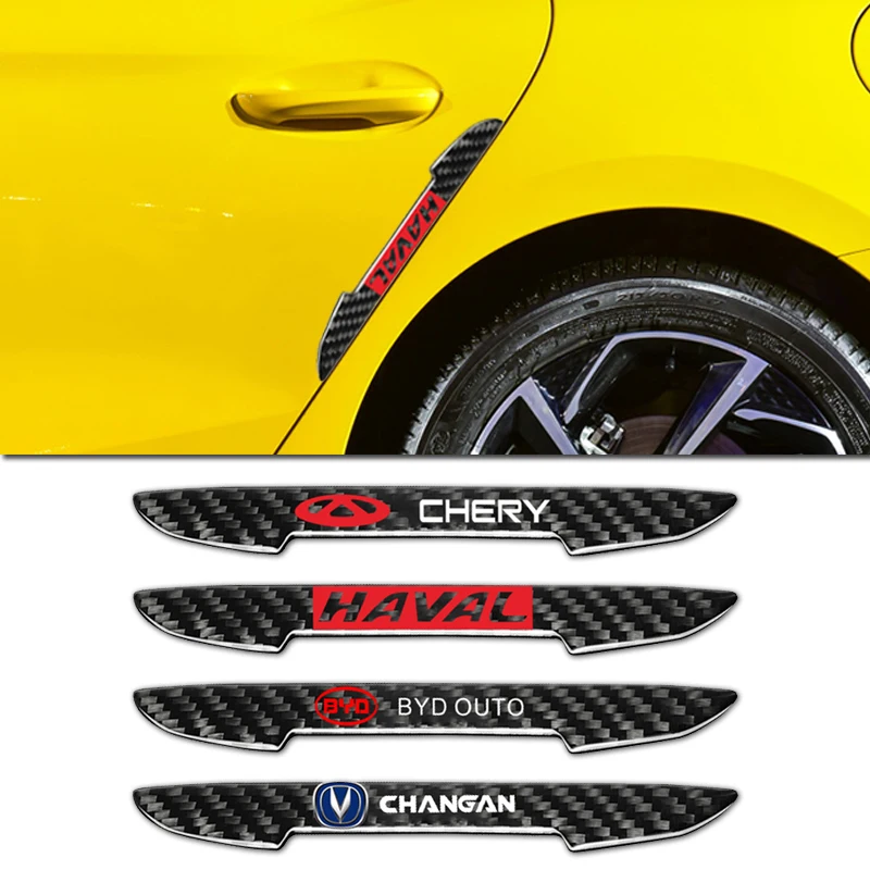 

4pcs Carbon Fiber Car Door Anti-collision Protection Strip Sticker for Mercedes Benz AMG W204 W203 W212 W211 W124 W210 GLC GLE E