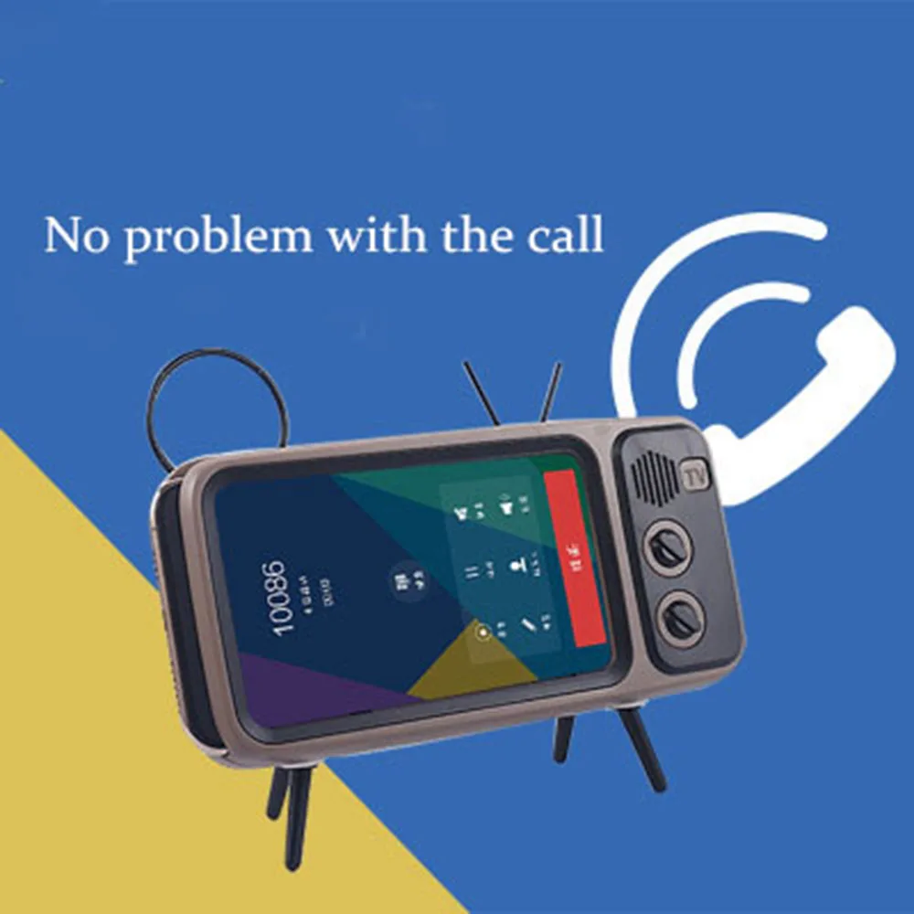 Портативный Новый Ретро ТВ смартфон кронштейн карты Bluetooth динамик открытый