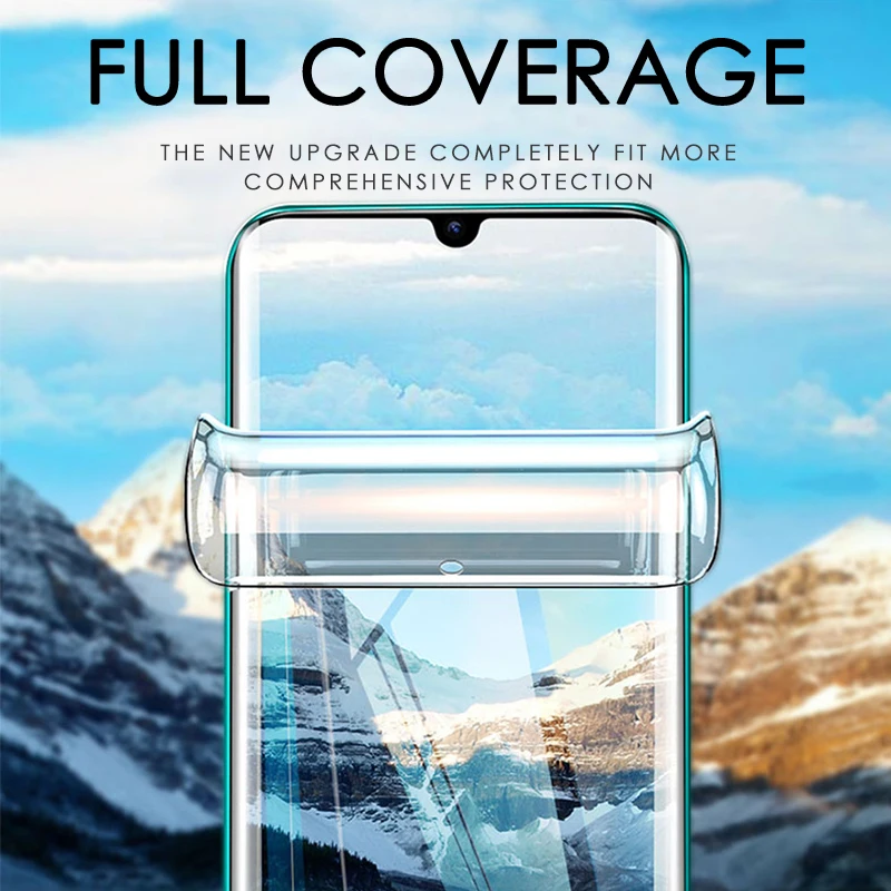 

800D 2PCS Protective Hydrogel Film For Huawei P20 P30 Lite Pro nova 3 P smart 2019 Screen Protector For Mate 20 30 Pro Not Glass