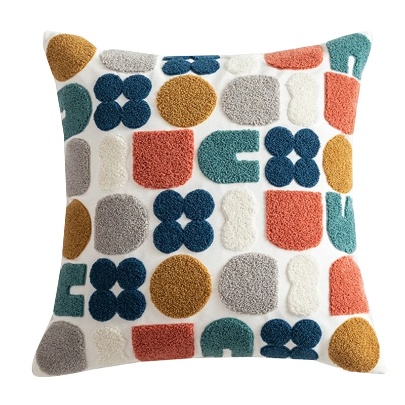 

Декоративная Наволочка на подушку, изящные платья в горошек, с вышивкой, накидка для подушки, размером 45*45 см мягкие уютные домашний декор дл...