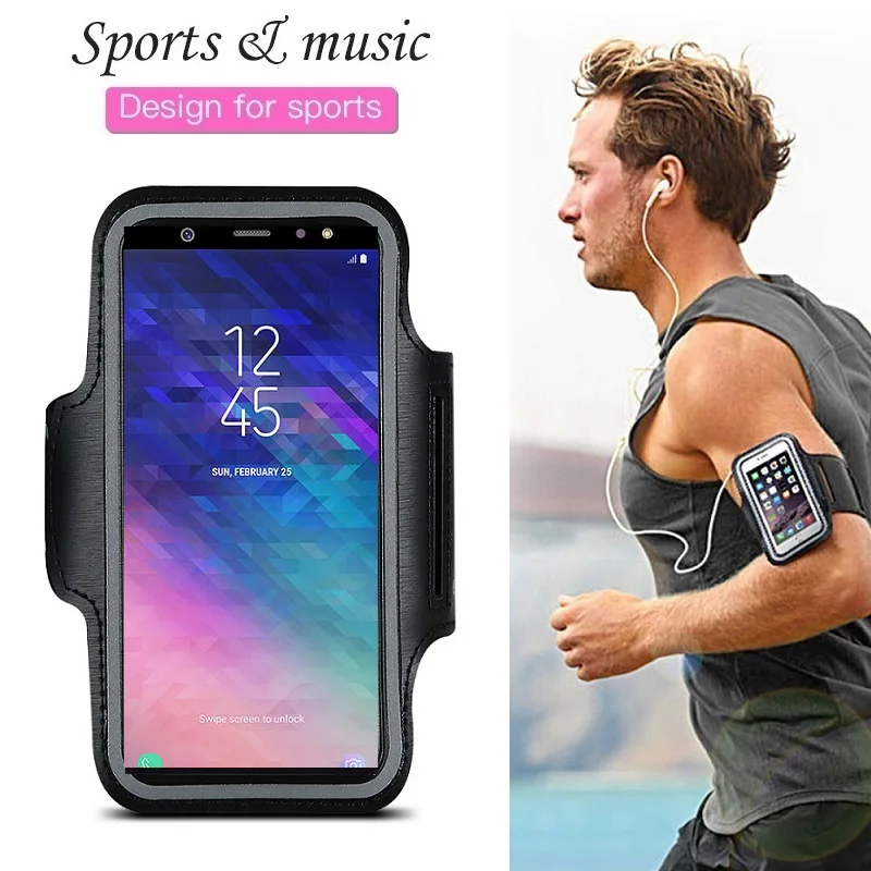 Спортивная сумка для телефона Samsung Galaxy J4 J6 J8 A6 A8 Plus A9 A7 2018 J3 J5 J7 A3 A5 2017 2016 чехол с