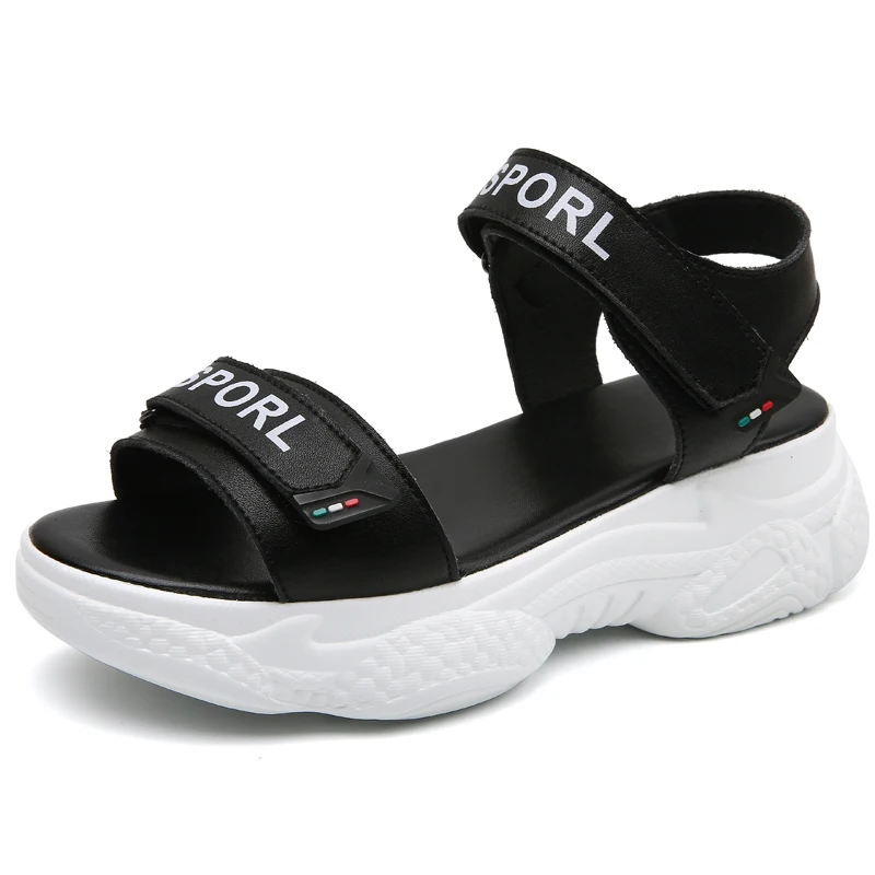 

2021 Summer Sexy Casual Women's Sandals Leather Comfortable Women's Sneakers Outdoor Cool Shopping Women's Platform Shoes