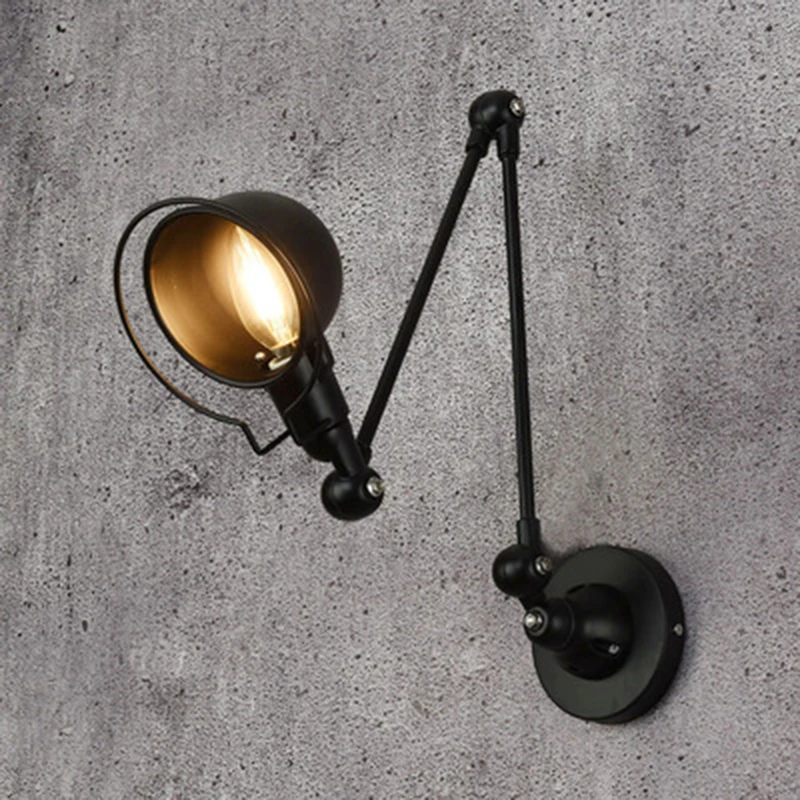 

Nordic industrial retro adjustable joint multifunctional wall lamp Personality creative living room bedroom bedside wall light