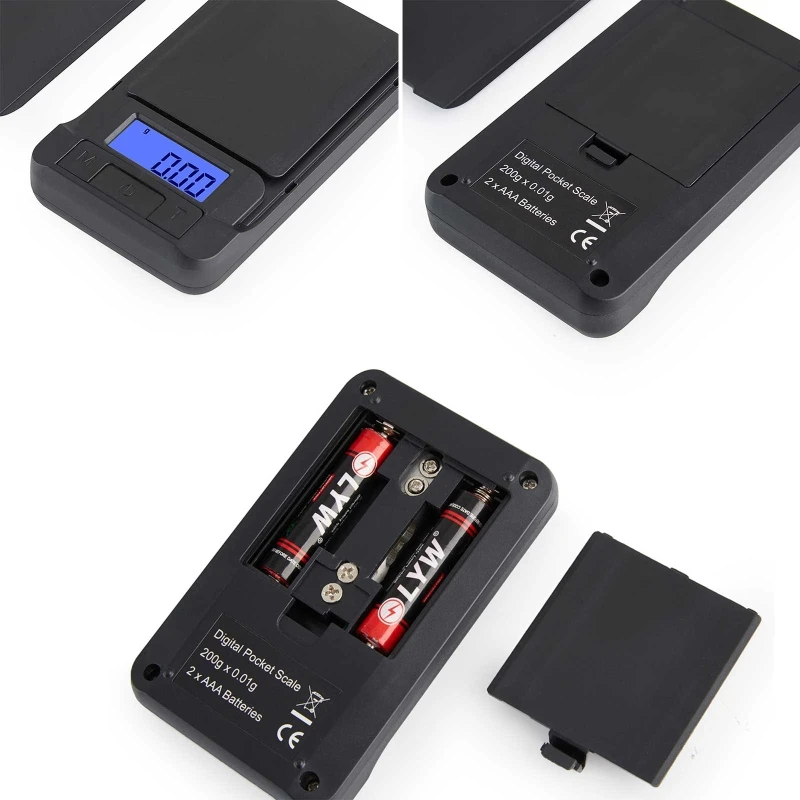 

Digital Pocket Scale High Precision Mini Scale 100/200/300/500g Mini Scale for Tea Jewelry Gold Medcine Portable Scale