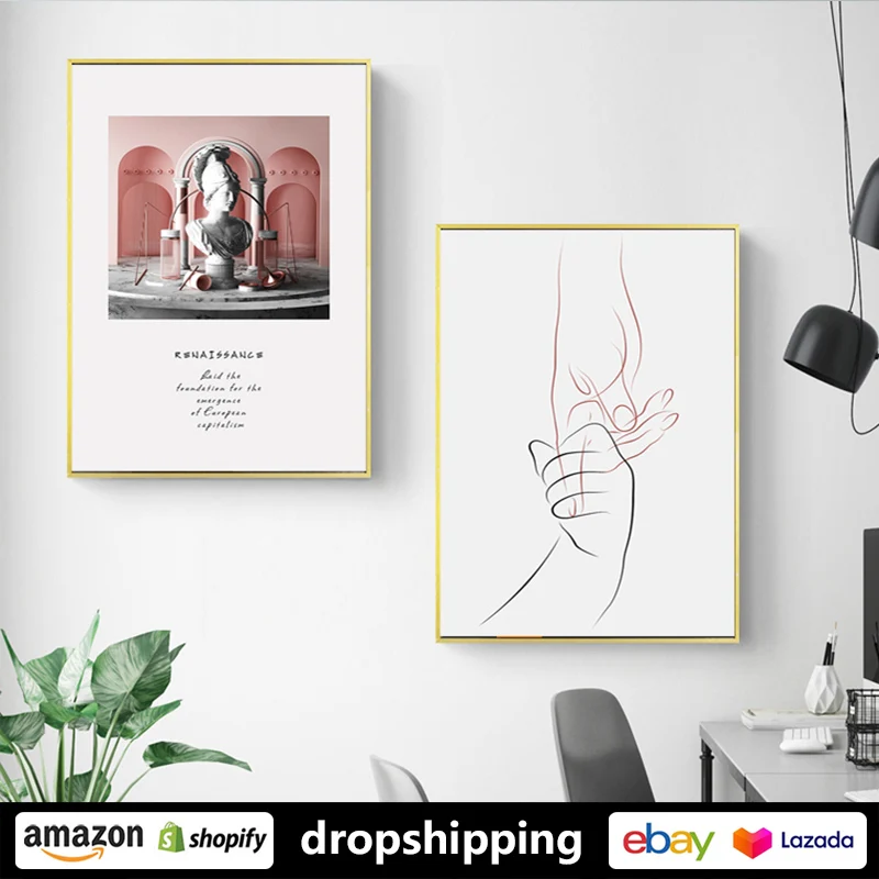 

ART ZONE Modern Colourful Abstract European Creativity Painting prints Wall Art Canvas posters Artwork Home Living Room Decor