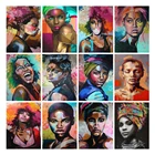 Холст Размер 5D Diy алмазная живопись вышивка женская цветная настенная декоративная Бриллиантовая мозаика портрет Вышивка крестом алмазное искусство