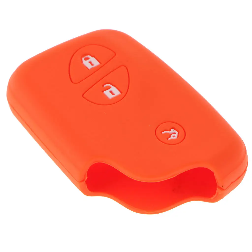 

Silicone Remote Key Fob Case Cover Fit For Lexus IS460 300 250 GX460 Orange