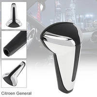 durable abs chromium plating silvery car automatic transmission gear shift shifter knob fit for peugeot 307 citroen c4