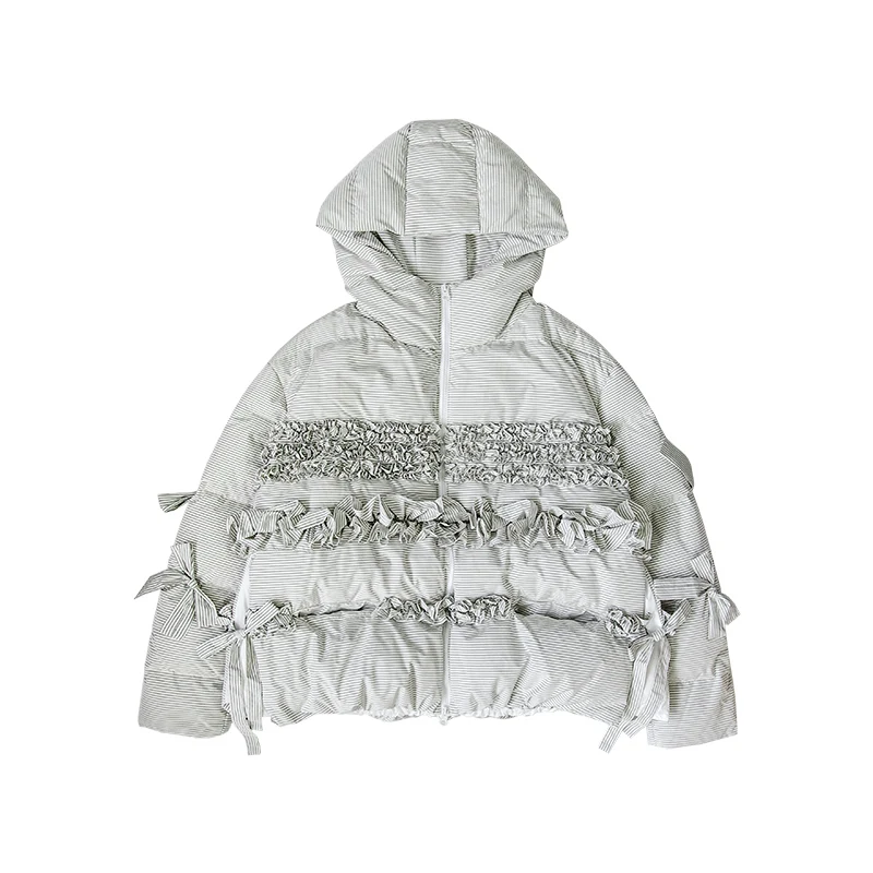 imakokoni  original down jacket lace straps Japanese wild down jacket 2019 winter women coat women luxury designer overcoat
