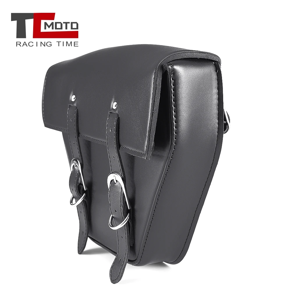Универсальная черная мотоциклетная сумка TCMOTO кожаная для хранения инструментов