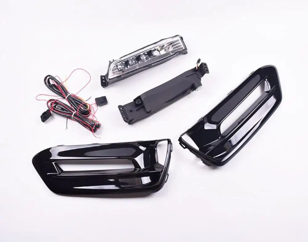 Дневной ходовой светильник с поворотной сигнальной лампой + синий ночной