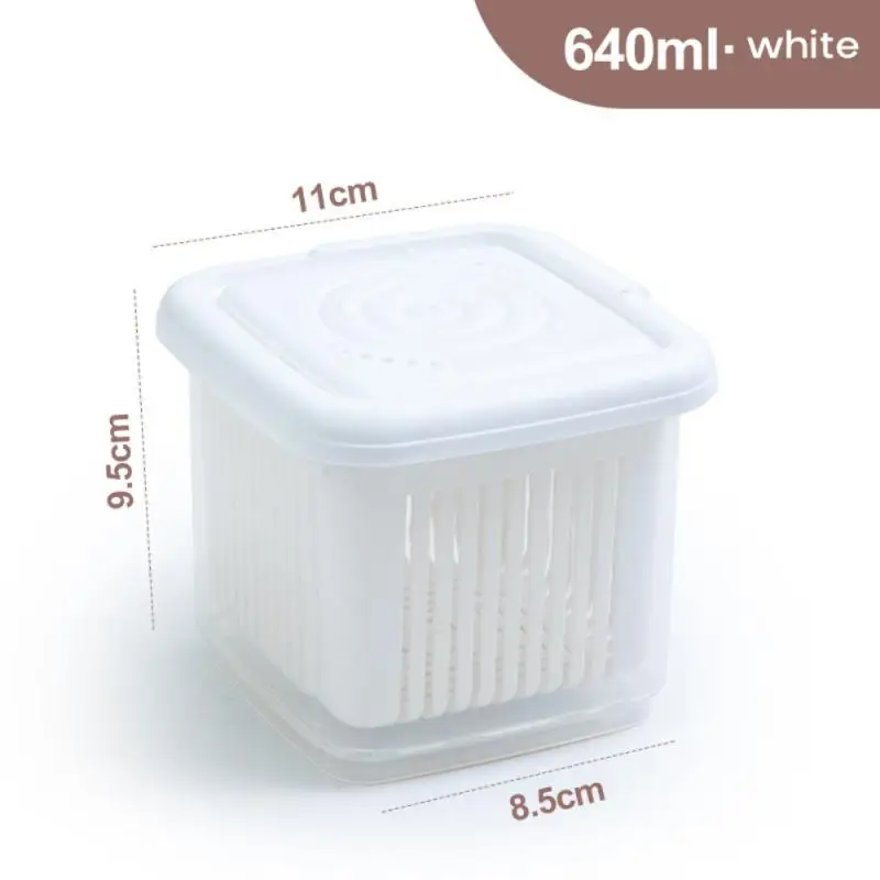 

Plastic Double Sealed Drain Storage Box Refrigerator Fruit Vegetable Drain Storage Containers With Lid Kitchen Fridge Organizer