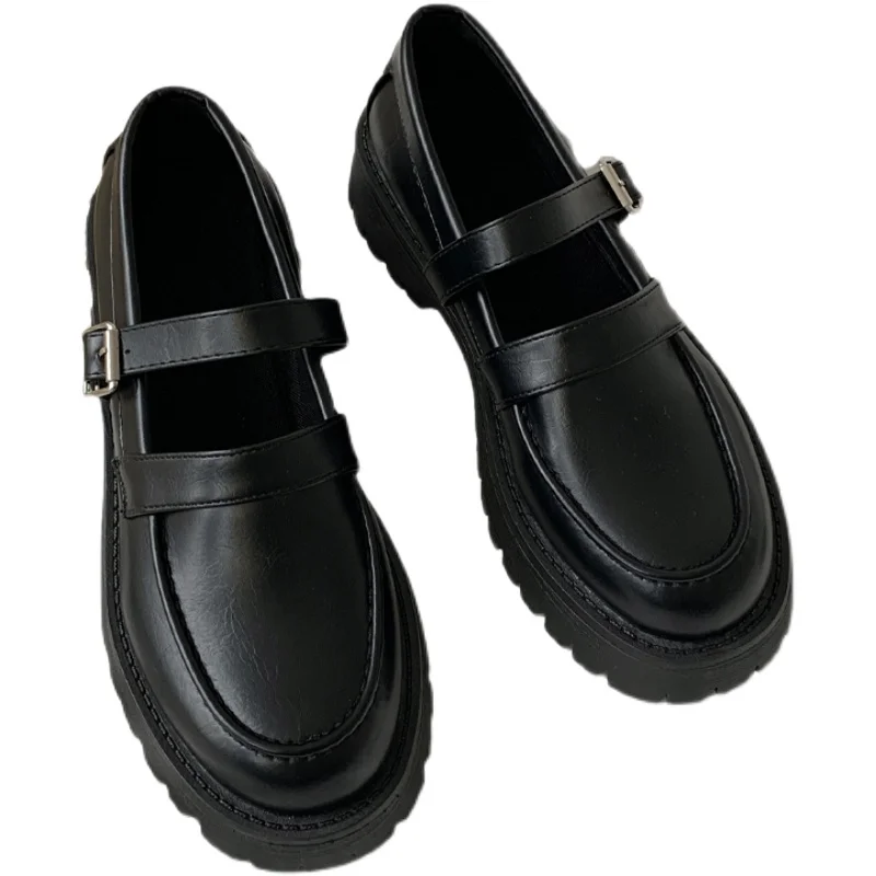 

Shoes Woman 2021 British Style Clogs Platform All-Match Oxfords Low Heels Female Footwear Casual Sneaker Round Toe Modis New Pre