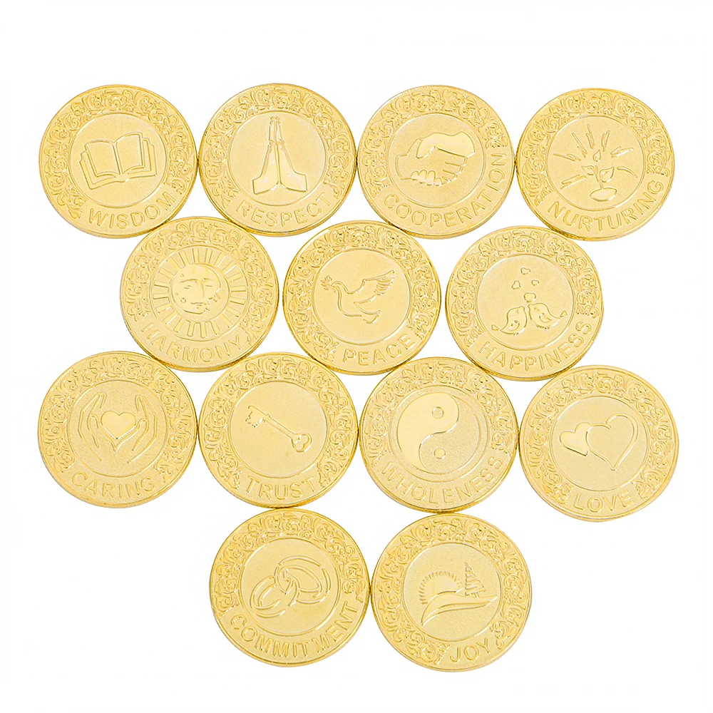 

Золотые монеты в испанском стиле, свадебные монет в подарочной коробке, Набор монет единицы, свадебная церемония, свадебная церемония, ювел...