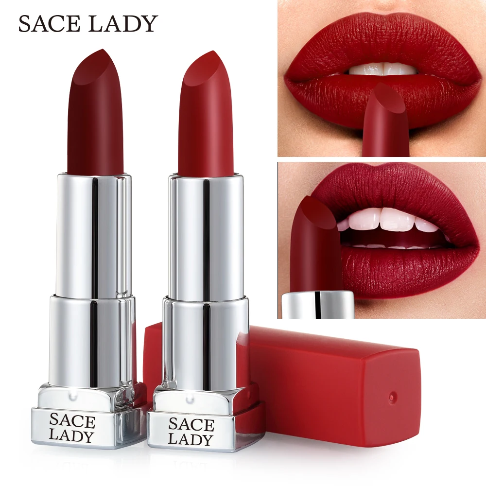 SACE LADY Шелковистые матовые губные помады водостойкие 9 цветов пигментированные