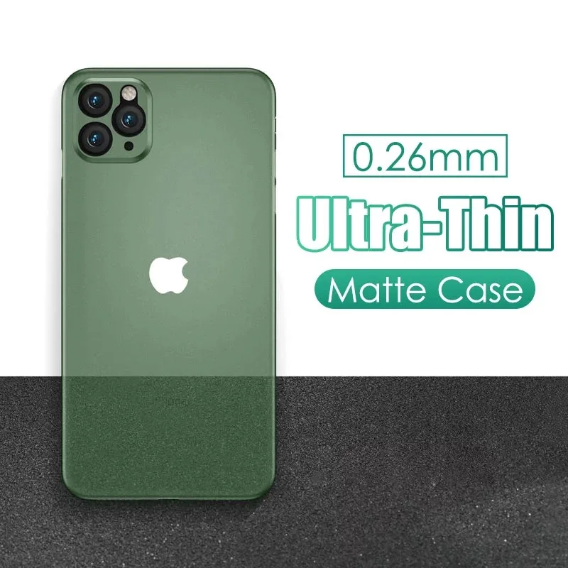 Ультратонкий матовый чехол 0 26 мм для айфон IPhone 7 8 6 6s XR XS Max X Оригинальный Plus