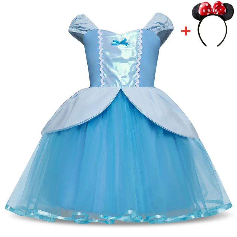 Летнее платье для маленьких девочек принцессы костюмы детское косплея на