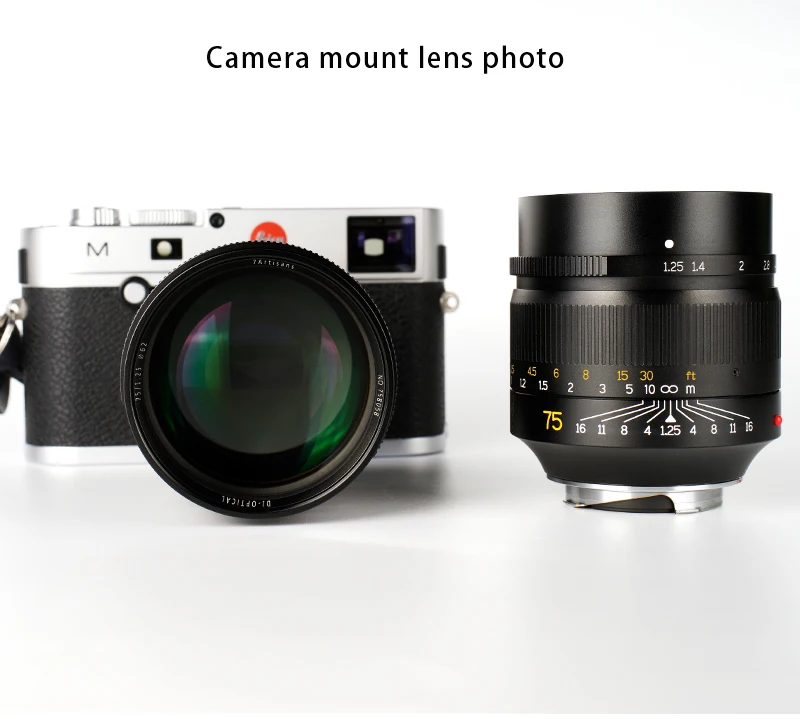 7artisans 75 мм F1.25 ручная фокусировка объектива для камер Leica M-Mount Leica M2 M3 M5 M6