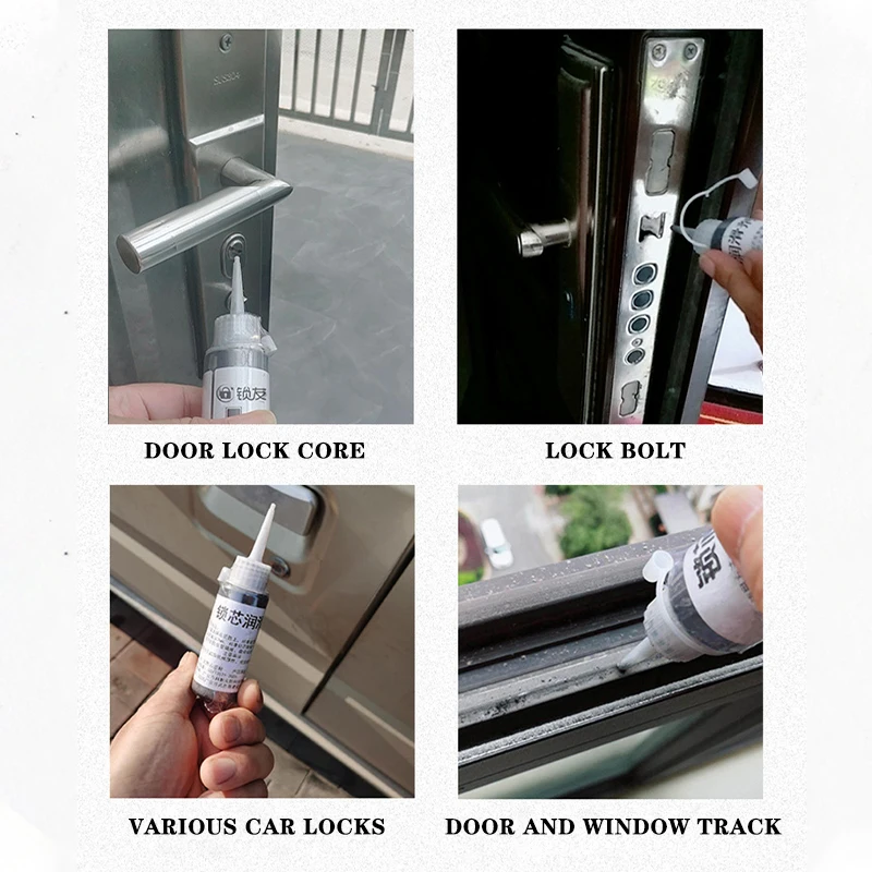 

15/50/100ml Non-toxic Lubricant Maintaining Graphite Powder Engine Cover Safety Lock Drop Shipping