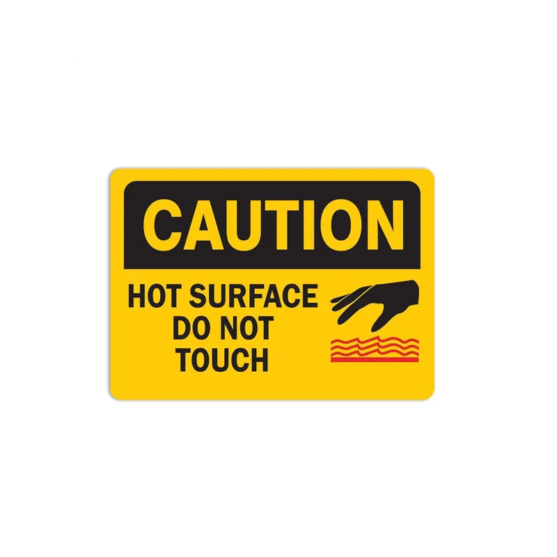 

Logo sticker Interesting Caution Hot Surface Do Not Touch Car Sticker Accessories Car Styling Decal Vinyl PVC