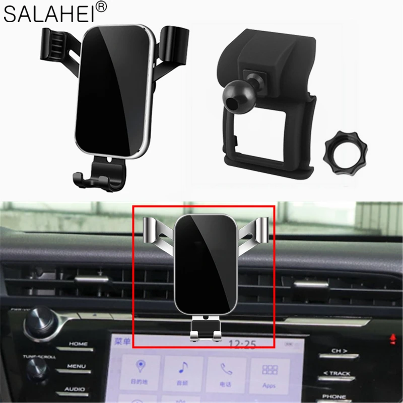 

Car Mobile Phone Holder Air Vent Mount For Toyota Camry 2018 2019 GPS Gravity Cell Phone Holder Stand Cover Accessories