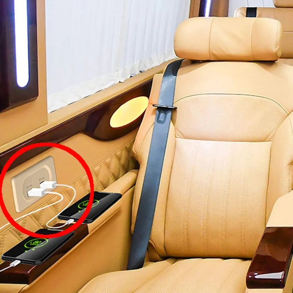 Розетка зарядная с двумя USB портами 4 8 А 3 1 12 В|USB-адаптеры| |