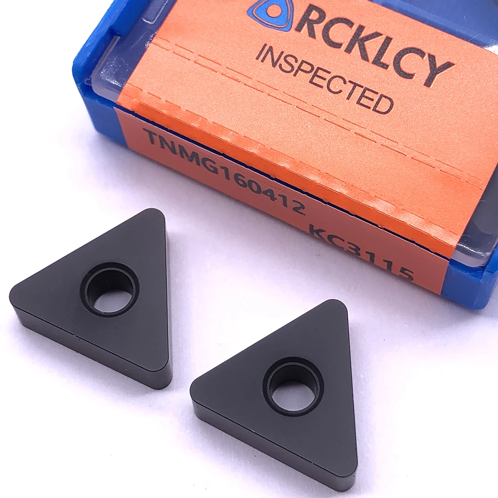 10 шт. RCKLCY TNMG160412 MA KC3115 твердосплавные Металлические Вставки CNC токарный инструмент