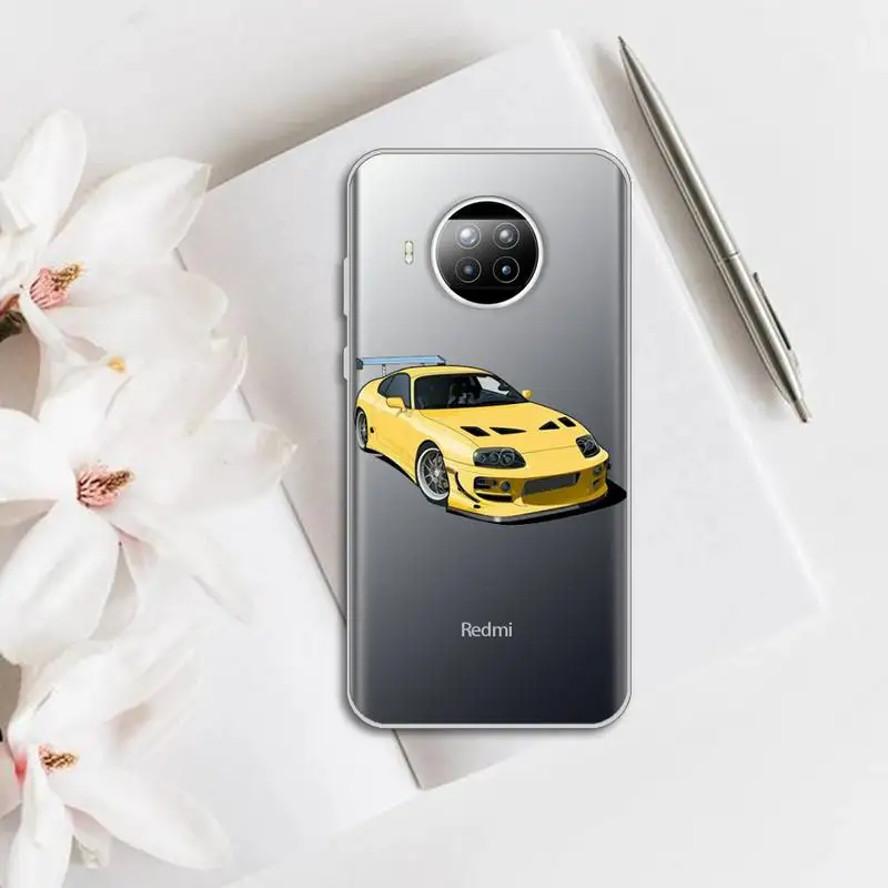 

Sports Cars Male Men Phone Case Transparent for Xiaomi mi Redmi note 10 t 8 9 pro lite 11 Samsung S 8 9 10 20
