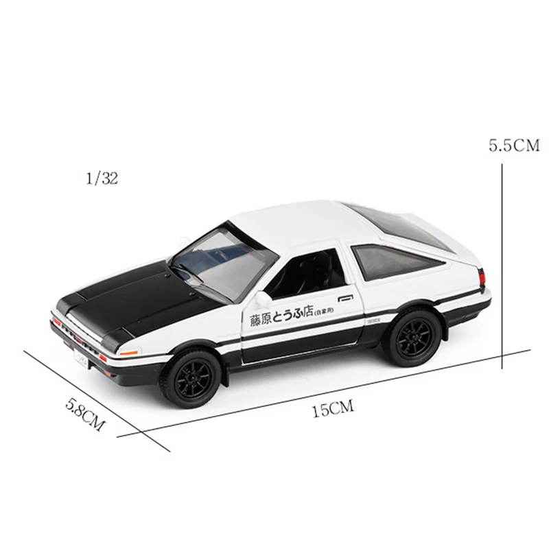 Модель спортивного автомобиля AE86 в масштабе 1/32 литая Игрушечная машина