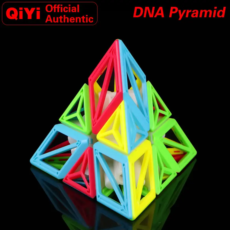 QiYi DNA Pyramid 3x3x3 магический куб 3x3 Нео скоростная скручивающаяся головоломка для