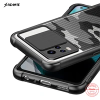 rzants for vivo v20 case hard camouflage lens camera protection hlaf clear cover