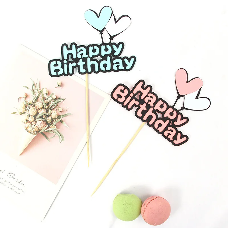 1 шт. декоративный Топпер для торта в виде сердца | Дом и сад