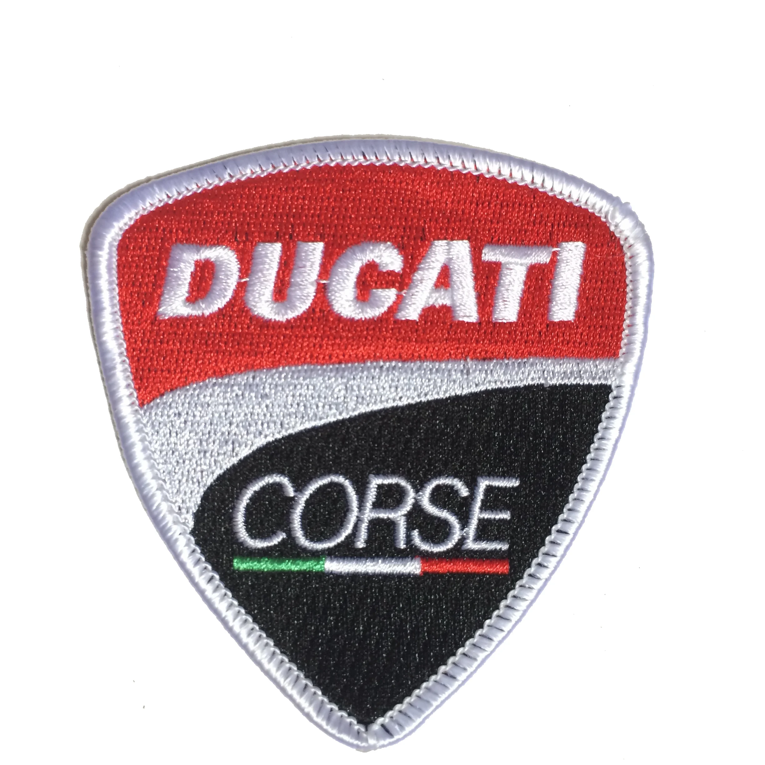 Ducati corse гоночная вышивка нашивки для одежды нашивка Merrow border Железный на подложке