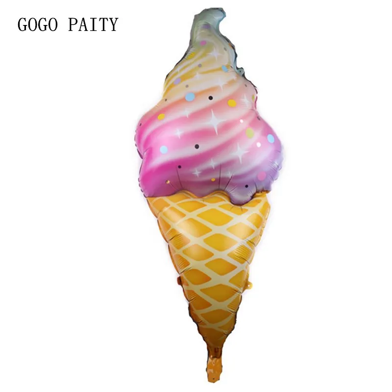 GOGO paity Новое Радужное мороженое конус алюминиевая пленка воздушные шары