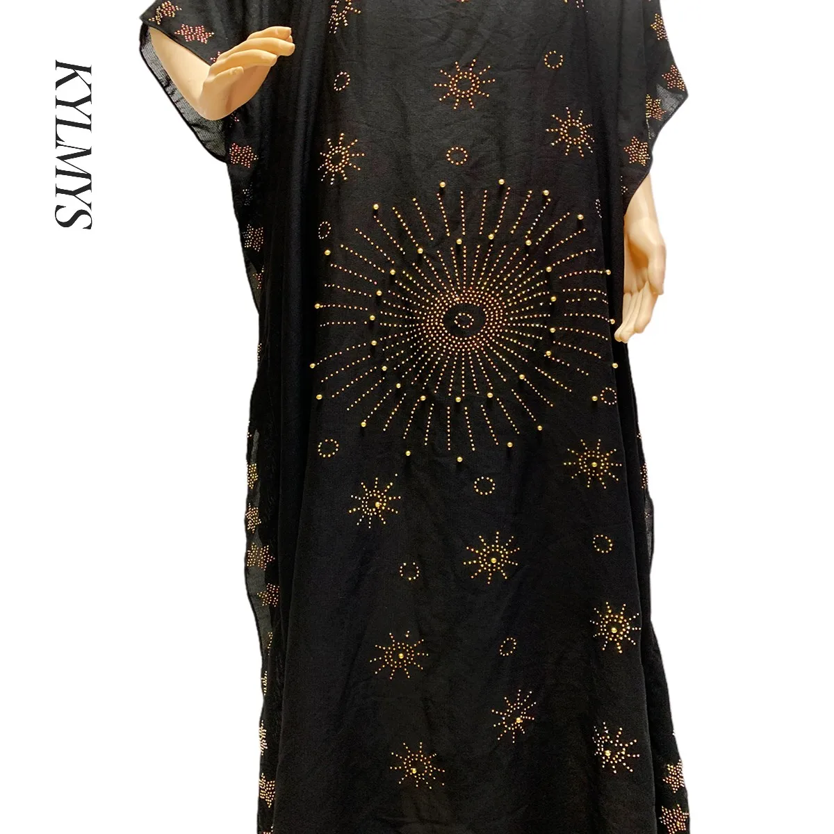 

Latest African Long Maxi Dress African Dresses For Women Plus Size Both Side Diamond Dress Robe Femme Clothes African Clothing