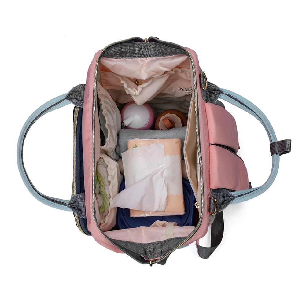 

New Large Capacity Mummy Bags Maternity Nappy Bag Travel Backpack Nursing Bags for Baby Care Women Fashion Bag w/USB Port