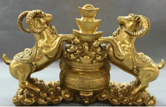 Бесплатная доставка народная Статуэтка фэн-шуй из чистой латуни богатство 2