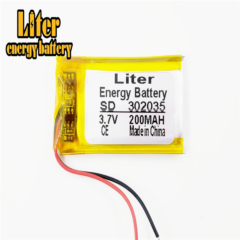 3 7 V полимерная литиевая батарея 302035 MP3 MP4 200MAH автомобильный рекордер маленькое
