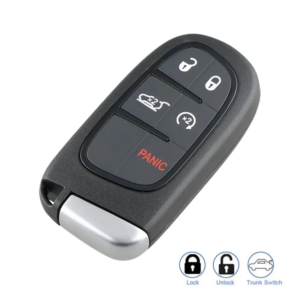 5 Buttons Smart Remote Key Keyless Fob for Jeep Cherokee GQ454T 4A Chip For JEEP 2014 2015 2016 2017 Car keys | Автомобили и