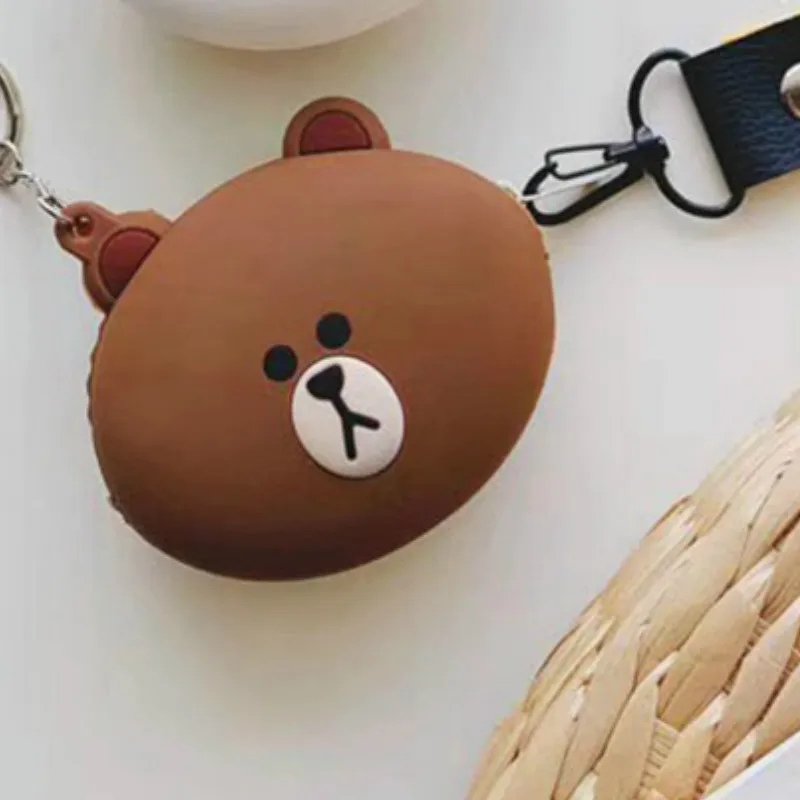 415K Чехол для наушников для AirPods, кожаный чехол с милой звездой для Apple Airpods, 2 чехла, карманная коробка для Earpods, мультяшный чехол с ремешком - Цвет: 415K