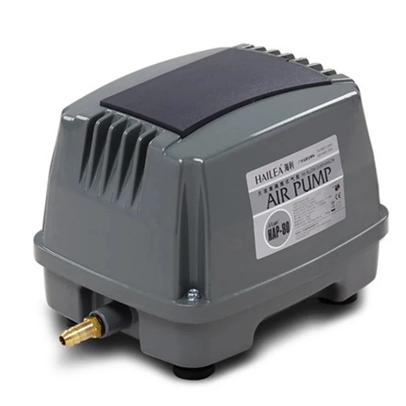 

HAILEA HAP-80 HAP-100 Hiblow Aquarium Air Compressor for Fish Tank Septic Pond Linear Diaphragm Air Pump Aqua Blower