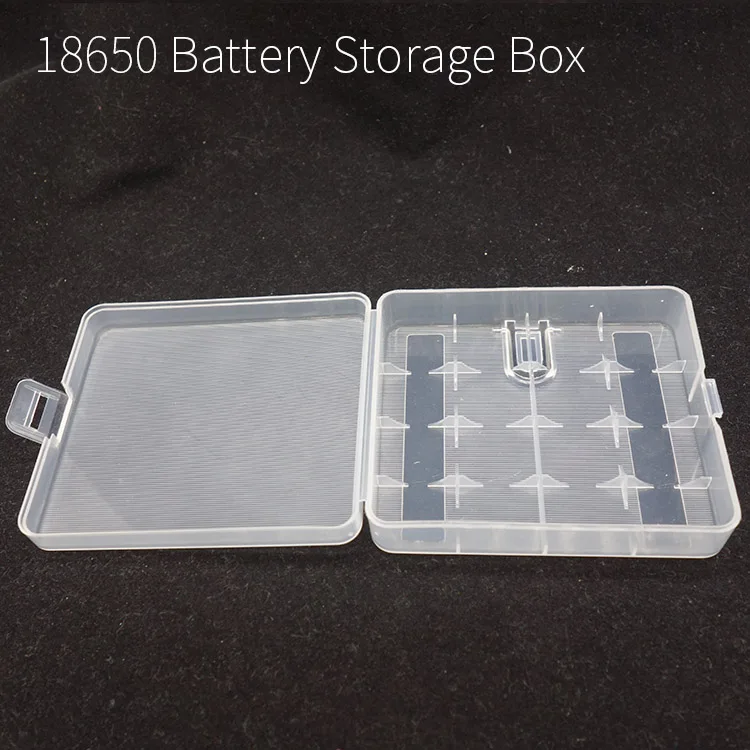 1 шт. портативная коробка для аккумулятора 18650 Пластиковый держатель прозрачный